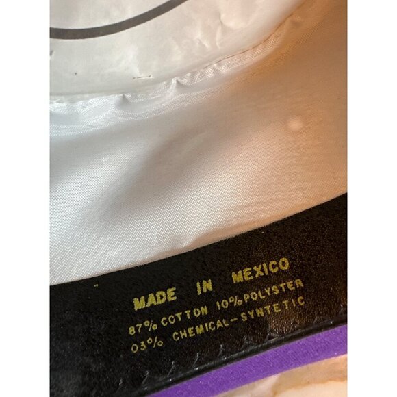 Purple Western Style Hat With Braided Band & Metallic Accents By C.C. Weaver - Picture 6 of 7